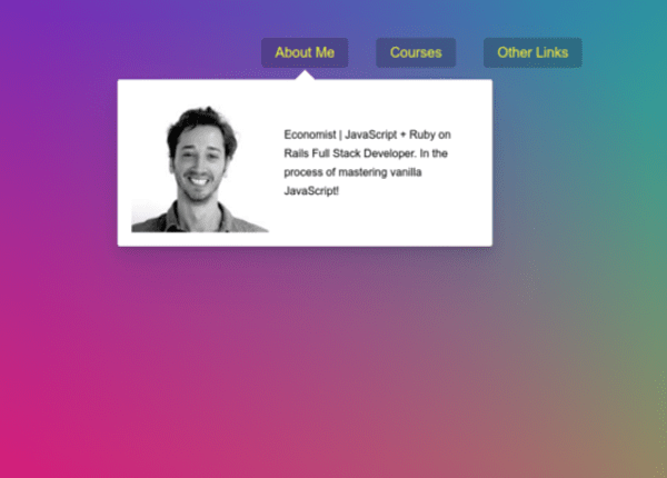 Stripe Follow Along Dropdown