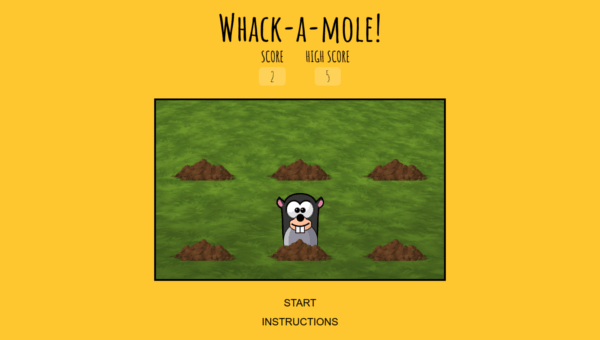 Whack A Mole Game